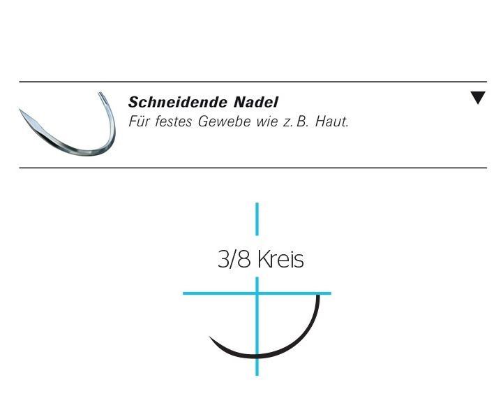 VICRYL RAPIDE FS2 5/0=1 ungefärbt, geflochten Nahtmaterial Fadenlänge 45 cm,V2910H